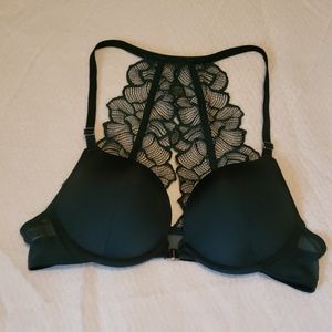 Forest Green Razor Back Bra